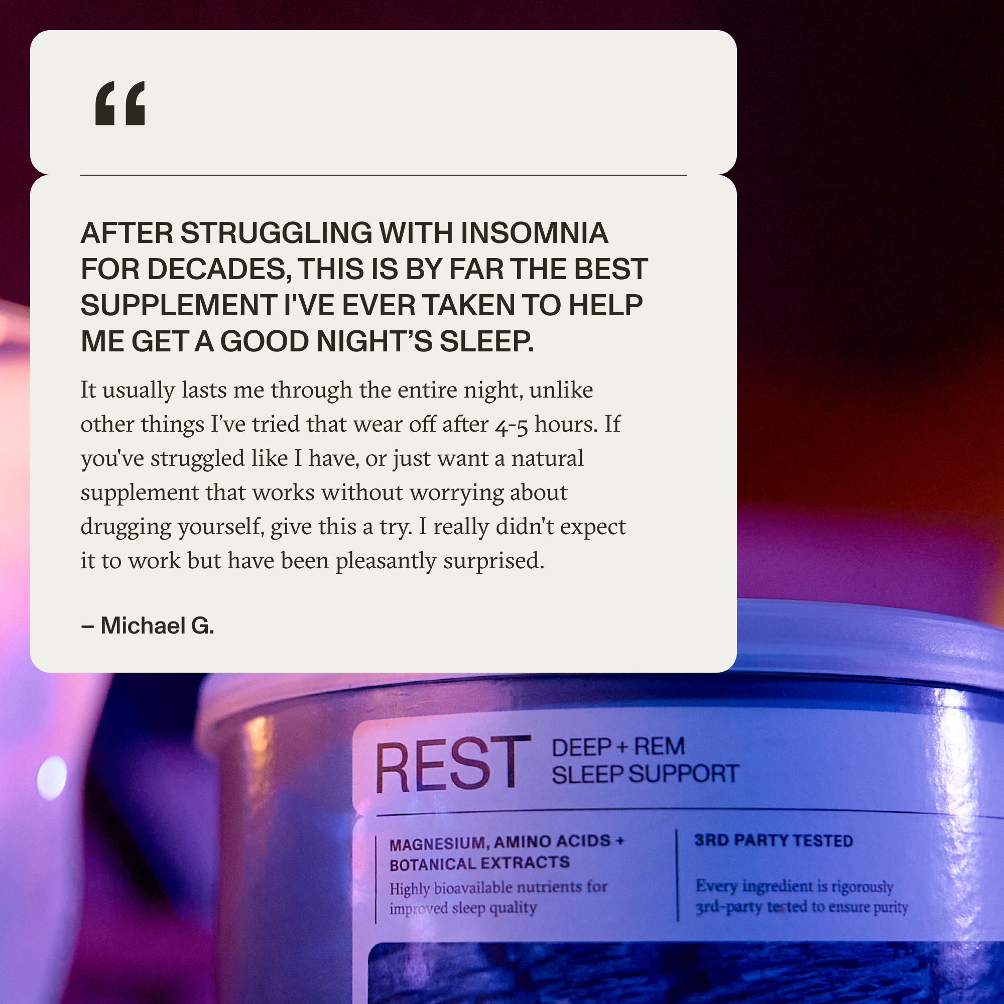 Rest | Deep + REM Sleep Support