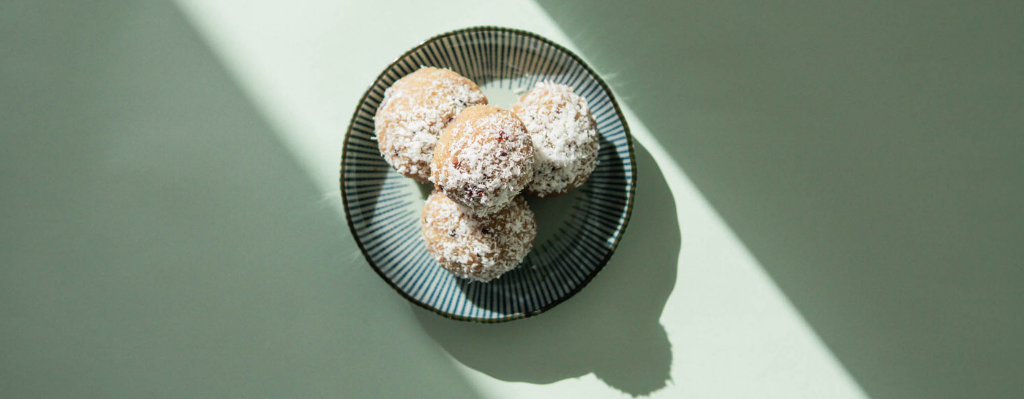 Healthy "Chocolate Chip" Cookie Dough Balls - Coconut + Cacao Nib, Keto + Vegan