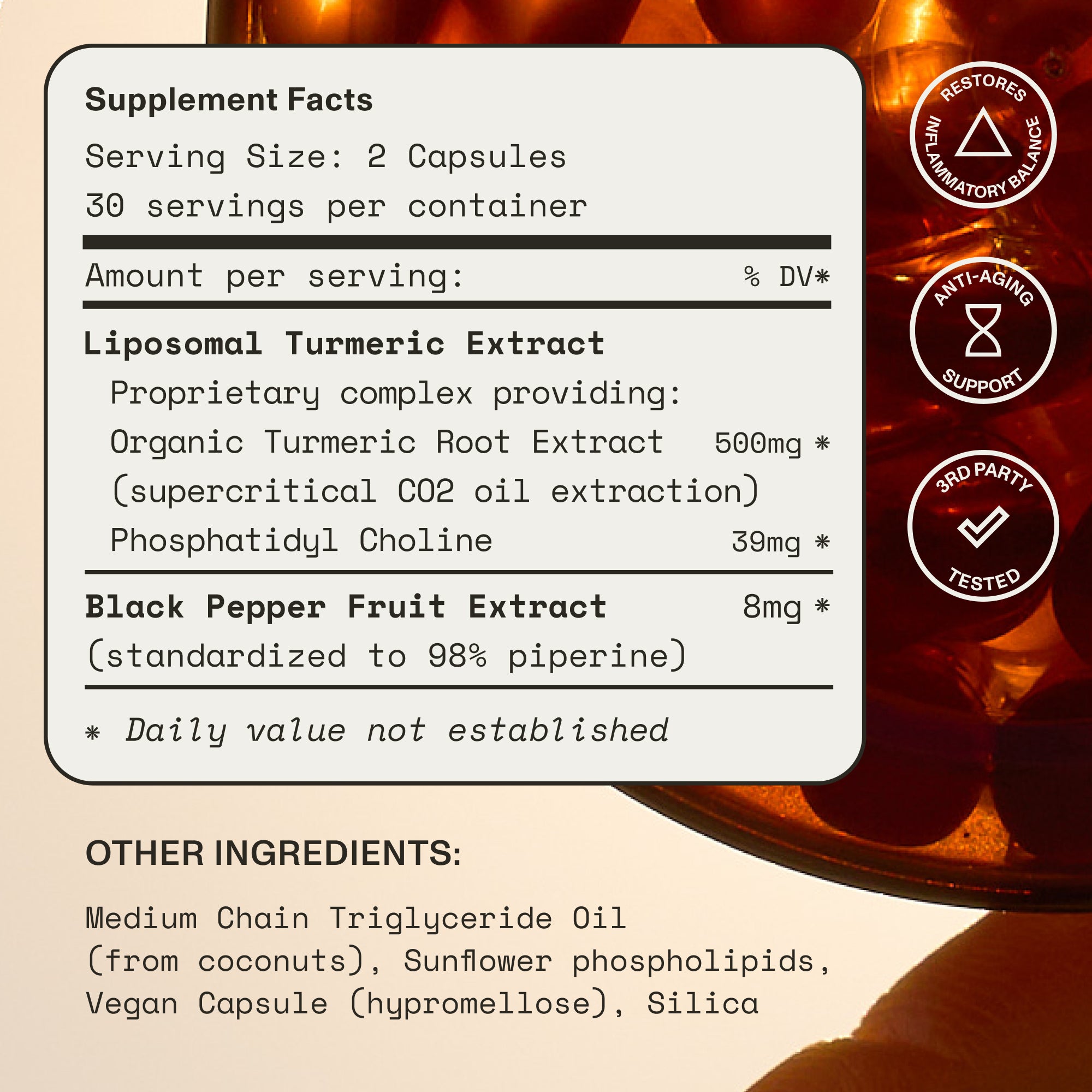 Gold | Full-Spectrum Liposomal Turmeric | 60ct